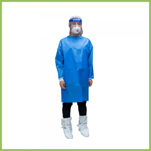 Reusable & Washable Isolation Gown -Blue